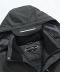 Men's Ski Jacket Waterproof Winter Coat With Detachable Hood and warm lining