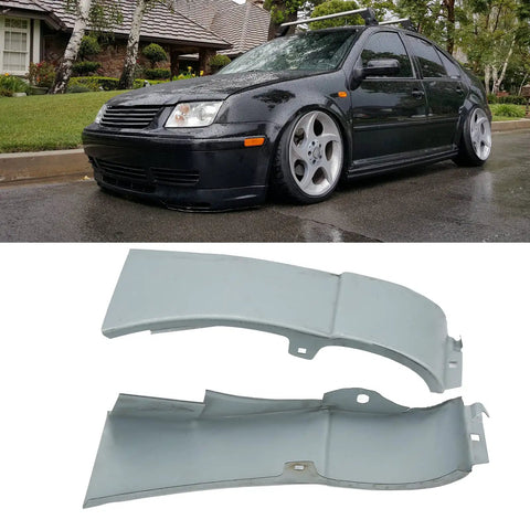 Metal Mudguard Repair Panel Kit Pair Left Right High Accuracy Heavy Duty Go To Auto Body Repair Sheet Set For Restoring Damaged Side Mudguards And Fixing Rust Holes Dents And Corrosion, pair of gray steel repair panels