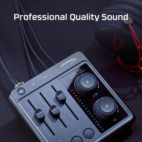 Pro Level Audio Mixer Interface For Streamers And Creators With Easy To Use Controls And Studio Quality 24 Bit 96 KHz Sound