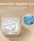 Electrolytic module inside the Slim Portable Mini Washer That Crushes Small Loads Without The Hassle for effective cleaning.