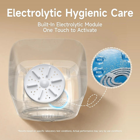 Electrolytic module inside the Slim Portable Mini Washer That Crushes Small Loads Without The Hassle for effective cleaning.