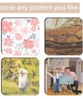 18 Pack Sublimation Coasters Blanks 4x4 Inches Square Cup Mats Rubber Base Non Slip For Sublimation Transfer Heat Press Printing DIY Craft Projects