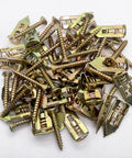 50 pcs self-drilling drywall anchors with screws kit heavy duty zinc plated steel 0.47x1.18 inch no drill needed