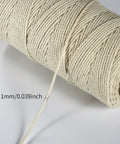Beige 1Mm 3 Ply Butchers Twine Cotton Cooking String Oven Safe Food Grade Non Toxic High Temperature Resistant 145m 476ft Rope