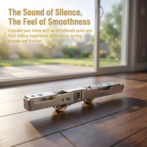 Top Tier Sliding Door Replacement Rollers Engineered For Legit Heavy Duty Use And Butter Smooth Gliding Action To Permanently Stop Squeaks And Sagging On Shower Patio Or Window Tracks Today, showcasing stainless steel wheels.