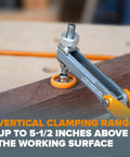 Badass Auto Adjust T Track Clamp Built For Standard 5 16 Inch T Slot with vertical clamping range up to 5-1/2 inches.