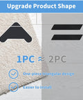 Non Slip Triangle Rug Grippers 16 Pack For Area Rugs Dual Sided Rug Pads For Hardwood and Tiles, black triangular design