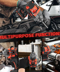 Person using Cordless Impact Wrench Half Inch High Torque 21V Brushless Motor Delivers 1000N.m Peak With Two 4.0Ah Batteries for car repair