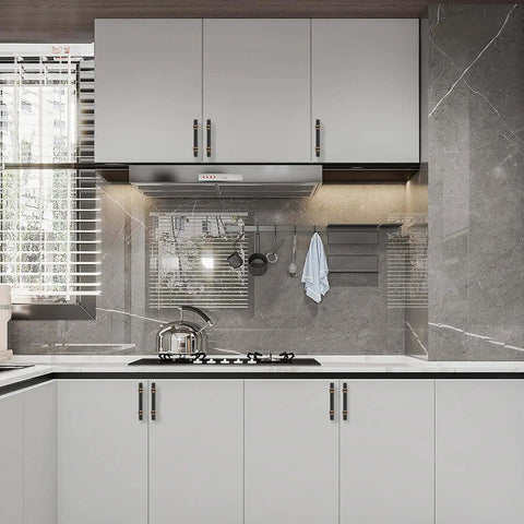 Three Inch Knurled Cabinet Handles Set Of Ten Featuring Matte Black And Champagne Bronze Colors on modern kitchen cabinets.