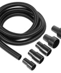 1.25-Inch By 10-Foot Dust Hose Kit With Fittings And Reducers For Power Tools, Dust Collection Or Wet Dry Vacuum, DIY Friendly Flexible Hose