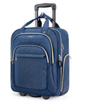 Underseat Carry On Luggage 16 Inch Softside Roller Bag Airline Approved Ultra Lightweight With Smooth Wheels For Women And Men