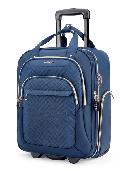 Underseat Carry On Luggage 16 Inch Softside Roller Bag Airline Approved Ultra Lightweight With Smooth Wheels For Women And Men