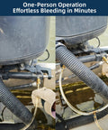 One Person DIY Hydraulic Steering Bleed Kit With Filler Hose For SeaStar BayStar And Uflex Systems used for boat maintenance