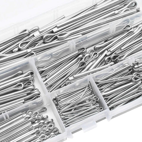 Job Site Ready 304 Stainless Steel Cotter Pins Assortment Kit 160 Piece Hairpin Clip Set For Auto Repair Farm Equipment And Shop Builds That Lock Solid Through Rough Daily Grinds