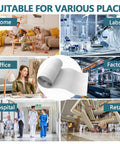 High Efficiency Filter Material For Custom Cut Air Filters That Capture Dust And Pet Dander Down To 0.3 Microns With Adhesive Hook Tape For Ceiling Vents And HVAC Furnaces Home Use in various settings like home, office, hospital, and lab.