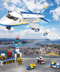 880 Piece City Airport Terminal Building Set, 6 In 1 Airplane Building Blocks Toy with shuttle bus and control tower
