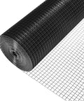 Tough As Nails Half Inch Openings 19 Gauge Black Vinyl Coated Hardware Cloth 16 X 25 Ft Roll for fencing and barriers.