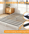 Queen Size Bamboo Bunkie Board Heavy Duty Bed Base Under Mattress Zero Flex Platform Holding Up To A Ton with EVA pads