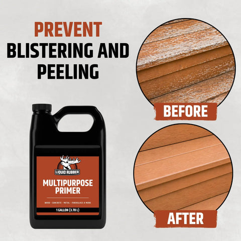 Multipurpose Primer For Concrete And Wood Water Based Non Toxic Fast Drying Easy To Apply 1 Gallon Before and After Results