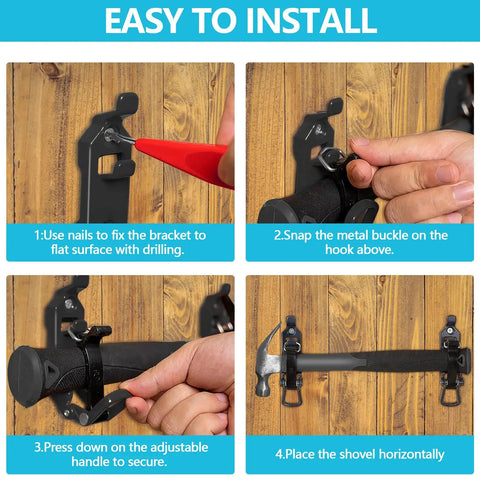 Installation guide for Eight Piece Shovel Mount For Roof Rack Heavy Duty Clamp Kit Bracket With Quick Release For Trucks