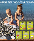 Children by lakeside with rock tumbling grit packets; Final Polish Aluminum Oxide Powder 1200 Grit For Rock Tumbling And Gem Polishing
