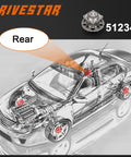Diagram of car with highlighted Pair Rear Wheel Hub And Bearing Assembly For Honda CRV Ex Ex LX Fwd Crosstour 2010 2015