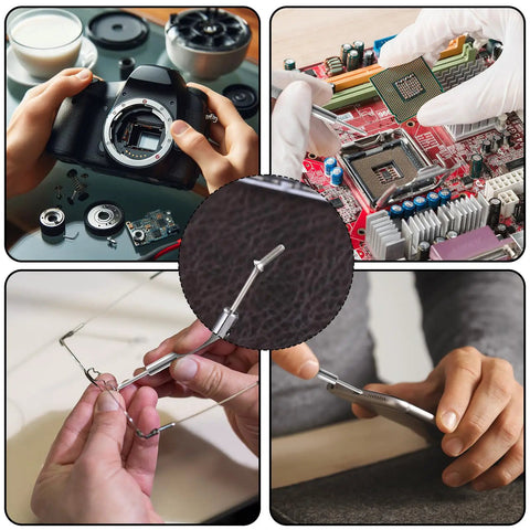500 Piece Micro Screws Kit With M1.2 M1.4 M2.0 Metric Sizes Hella Tough Carbon Steel Build includes precision screwdriver for electronics repairs.