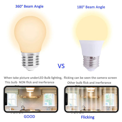 Low Wattage A15 LED Replacement Bulb 2W 150 Lm Soft White 2700K E26 Base 120V Non Dimmable For Bathroom And Bedroom Bedside Lamps And Easy Install Accent Fixtures Pack Of 4 Energy Saving Long Lasting