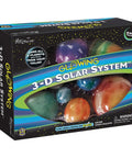3D Solar System Glow In The Dark Ceiling Hanging Kit With Planets And Star Stickers For STEM Education box packaging