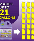 Oxy Solve Concrete And Driveway Pressure Washer Cleaner Purple Unscented 128 Fl Oz showing makes up to 21 gallons.