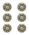 Killer Handmade Ceramic Cabinet Knobs For Dresser Drawers And Kitchen Cupboards Featuring A Sweet Boho Farmhouse Look In Black And Gold Pack Of Four Sturdy Pulls To Spice Up Your Home Digs With Clean Looks And Reliable Grip For Daily Use Anywhere.
