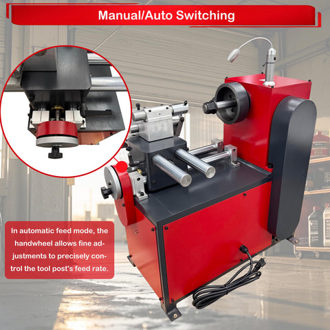 Heavy Duty Brake Drum And Rotor Lathe For Cars And SUVs With Variable Speed 0 To 140 RPM, Pro Grade Resurfacing Machine