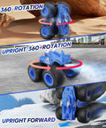 Remote Control Monster Truck For Kids 3 4 5 6 7 8 Dope 2.4GHz All Terrain Off Road RC Car with 360 spin and upright stunts