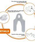 Auto Alignment Body Shim Kit, 48 Pc Universal U Shims Set For Camber And Body Part Adjustment, Zinc Plated Carbon Steel