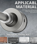 Tough Four Inch Concrete Hole Saw With Slick Quick Release Auto Lock Sds Plus Shank close-up, showing its capability on various masonry materials.