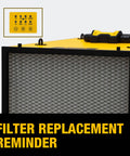 Close-up of Three Speed Ceiling Mount Dust Collector with Two Stage Filtration HEPA Pre Filter and control panel