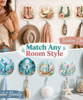 4 Pack Butterfly Adhesive Wall Hooks Featuring Real Pretty Floral Garden Motifs Super Strong Peel And Stick Acrylic Hooks For Worry Free Counter Organization And A Super Cozy Living Space Vibe, featuring western and coastal motifs.