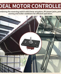 Momentary 12V DC Polarity Reversing DPDT Toggle Switch Waterproof Panel Mount Up Down 3 Position RV Jack Motor Control Switch For Rugged Marine Use Boat Truck in panel mount with motor control setup.