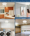 7 Inch Bathroom Exhaust Fan 50 CFM Quiet Vent With 1.0 Sones Low Noise Performance in kitchen, bathroom, laundry, and garage.
