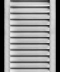 Aluminum Exterior Gable Louver Vent for Walls and Crawlspace, Weatherproof Air Grille, 16x30 inch opening, front view