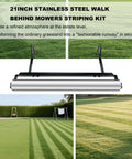 Stainless Steel Mower Striping Kit For EGO 21 Inch Walk Behind Mowers Pro Grade Build Lets You Create Sharp Lawn Patterns