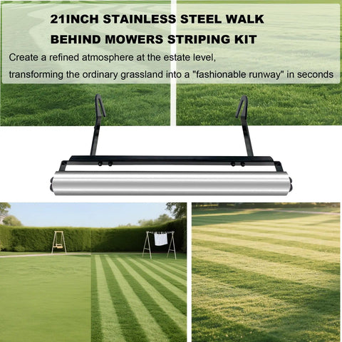 Stainless Steel Mower Striping Kit For EGO 21 Inch Walk Behind Mowers Pro Grade Build Lets You Create Sharp Lawn Patterns