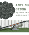71 Inch Outdoor Dog Agility Seesaw with anti-slip design and asphalt felt surface, ideal for training and backyard fun.