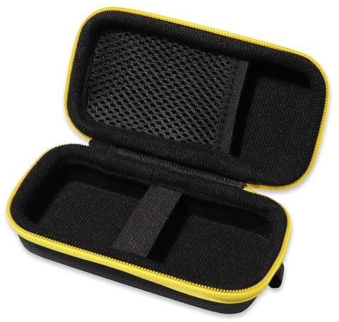 Durable Case For DW099S Laser Measure Tool 100 Foot Bluetooth Distance Meter Case Only Keeps Your Gear Safe Built Tough Lightweight And Compact For Easy Access And Travel, open black zip case with mesh pocket
