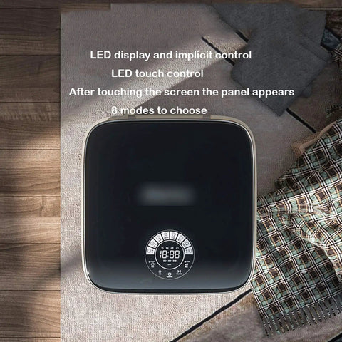 No Sweat Portable Mini Washing Machine With Smart Led Touch Panel And One Click Operation, LED display with 8 wash modes.