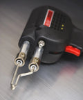 Dual Wattage Soldering Gun Kit With Three Tips And Solder In Carrying Case, 260W And 200W Power, Pistol Grip, close-up of tips