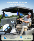 Badass Two In One Split Magnetic Bluetooth Speaker Packing Crushing Stereo Bass And Wireless Portability For Golf Carts Trucks And RVs, magnetic speakers on golf cart.