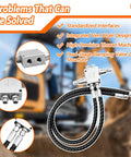 Cushion Valve Kit For Small Excavators With One Quarter Inch Hoses And M14 Thread For Easy Install Complete Swivel