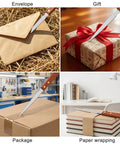 Two Pack Letter Openers With Wood Handle And Stainless Steel Blades For Grab And Go Envelope Slitters shown on various surfaces