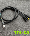 Top Grade E Bike Motor Cable For Bafang Mid Drive M400 G330 G510 M620 UART System black 1T4 wiring harness on carpet